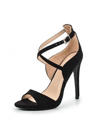 Черные босоножки на каблуке от Ideal