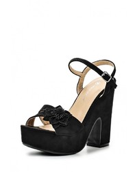 Черные босоножки на каблуке от Ideal