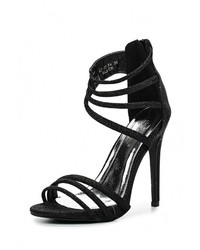 Черные босоножки на каблуке от Ideal