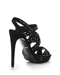 Черные босоножки на каблуке от Just Cavalli