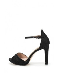 Черные босоножки на каблуке от Lola Blue