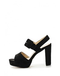 Черные босоножки на каблуке от Lola Blue