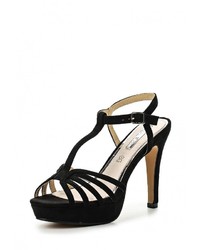 Черные босоножки на каблуке от Lola Blue