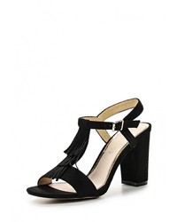 Черные босоножки на каблуке от Lola Blue
