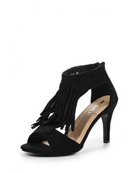Черные босоножки на каблуке от Malien