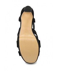 Черные босоножки на каблуке от Mango