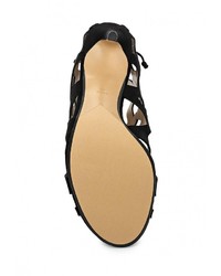 Черные босоножки на каблуке от Mango