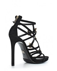 Черные босоножки на каблуке от Nando Muzi