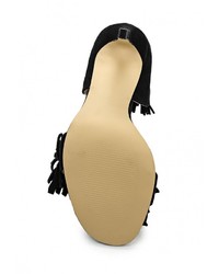 Черные босоножки на каблуке от River Island