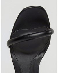 Черные босоножки на каблуке от Missguided