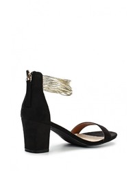 Черные босоножки на каблуке от Spurr