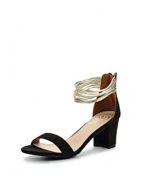 Черные босоножки на каблуке от Spurr