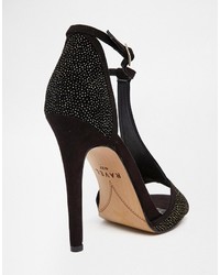 Черные босоножки на каблуке от Ravel