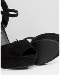 Черные босоножки на каблуке от Daisy Street