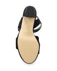 Черные босоножки на каблуке от Versace 19.69