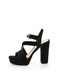 Черные босоножки на каблуке от Versace 19.69