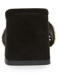 Женские черные босоножки с украшением от Jeffrey Campbell