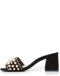 Женские черные босоножки с украшением от Jeffrey Campbell