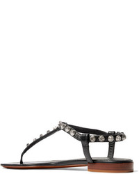 Женские черные босоножки с шипами от Balenciaga