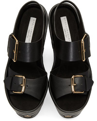 Женские черные босоножки со звездами от Stella McCartney