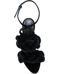 Женские черные босоножки от Marco De Vincenzo