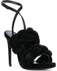 Женские черные босоножки от Marco De Vincenzo