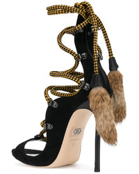 Женские черные босоножки от Dsquared2