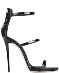 Женские черные босоножки от Giuseppe Zanotti Design