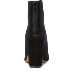 Черные ботильоны в сеточку от Steven