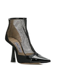 Черные ботильоны в сеточку от Jimmy Choo