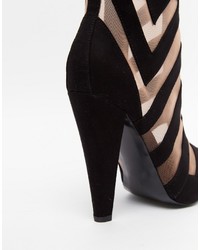 Черные ботильоны в сеточку от Paper Dolls