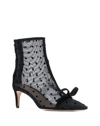 Черные ботильоны в сеточку от RED Valentino