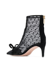 Черные ботильоны в сеточку от RED Valentino