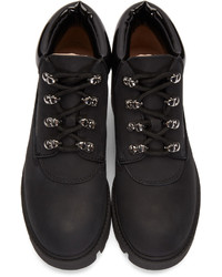 Черные ботильоны из нубука от Acne Studios