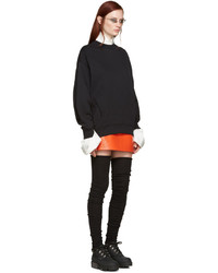 Черные ботильоны из нубука от Acne Studios