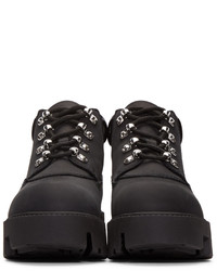 Черные ботильоны из нубука от Acne Studios