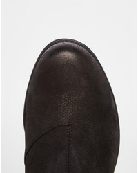 Черные ботильоны из нубука от Vagabond