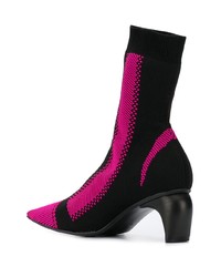 Черные ботильоны на резинке с принтом от Misbhv