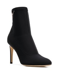 Черные ботильоны на резинке от Giuseppe Zanotti Design