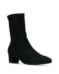 Черные ботильоны на резинке от Stuart Weitzman