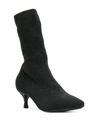 Черные ботильоны на резинке от Strategia