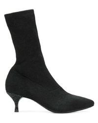 Черные ботильоны на резинке от Strategia