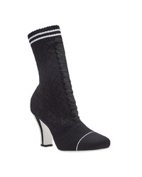 Черные ботильоны на резинке от Fendi