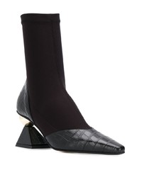 Черные ботильоны на резинке от Yuul Yie