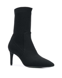 Черные ботильоны на резинке от Stuart Weitzman