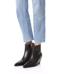 Черные ботильоны на танкетке от Acne Studios