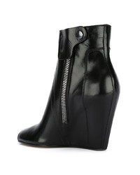 Черные ботильоны на танкетке от Rick Owens