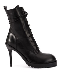 Черные ботильоны на шнуровке от Ann Demeulemeester