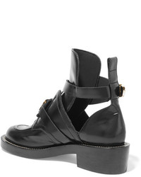 Черные ботильоны с вырезом от Balenciaga