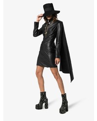 Черные ботильоны с пайетками от Saint Laurent